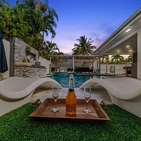 Miami Luxury House W Heated Pool & Jacuzzi Exterior foto