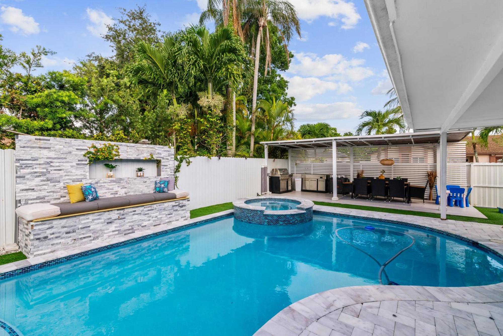 Miami Luxury House W Heated Pool & Jacuzzi Exterior foto